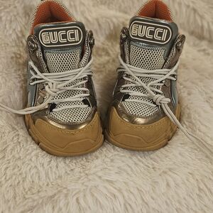 Gucci Flashtrek Chunky Sneakers | Metallic Multi | Size 6.5 | Authentic